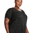 thumbnail image 2 of George Plus Women's Metallic Dot Sequin Tee Dress, 2 of 6