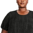 thumbnail image 4 of George Plus Women's Metallic Dot Sequin Tee Dress, 4 of 6