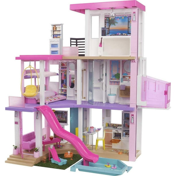 Barbie Dreamhouse (109 cm), piscine, glissade, lumières, sons