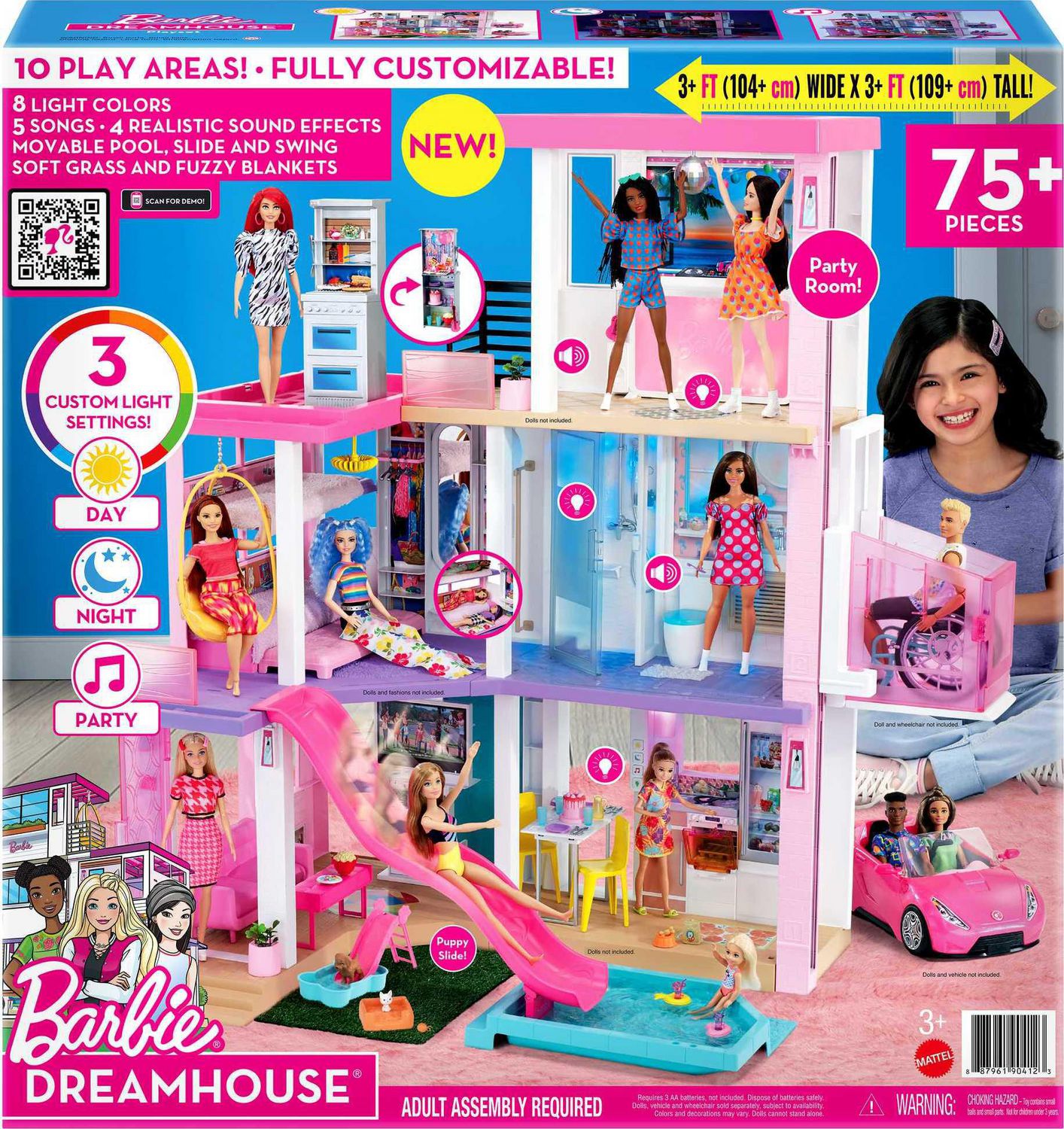 Barbie Dream House Playset Mansion Malibu House Luxury Villa Holiday ...