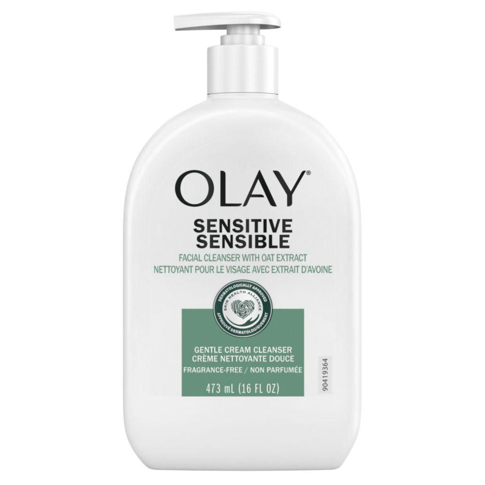 OLAY Sensitive Facial Cleanser with Oat Extract Gentle Cream Cleanser