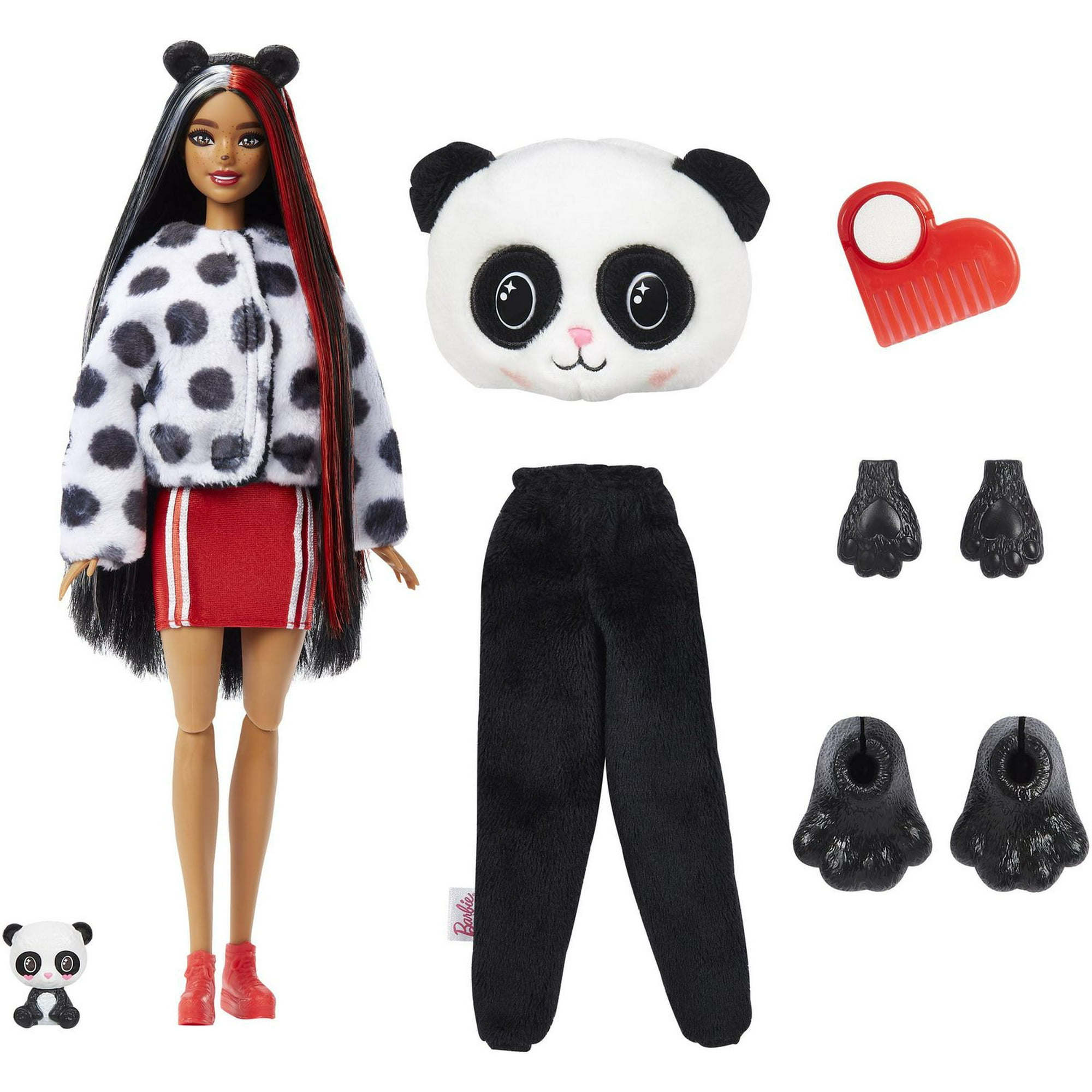 Barbie Cutie Reveal Doll with Puppy Plush Costume & 10 Surprises Including  Mini Pet & Color Change, Gift for Kids 3 Years & Older 