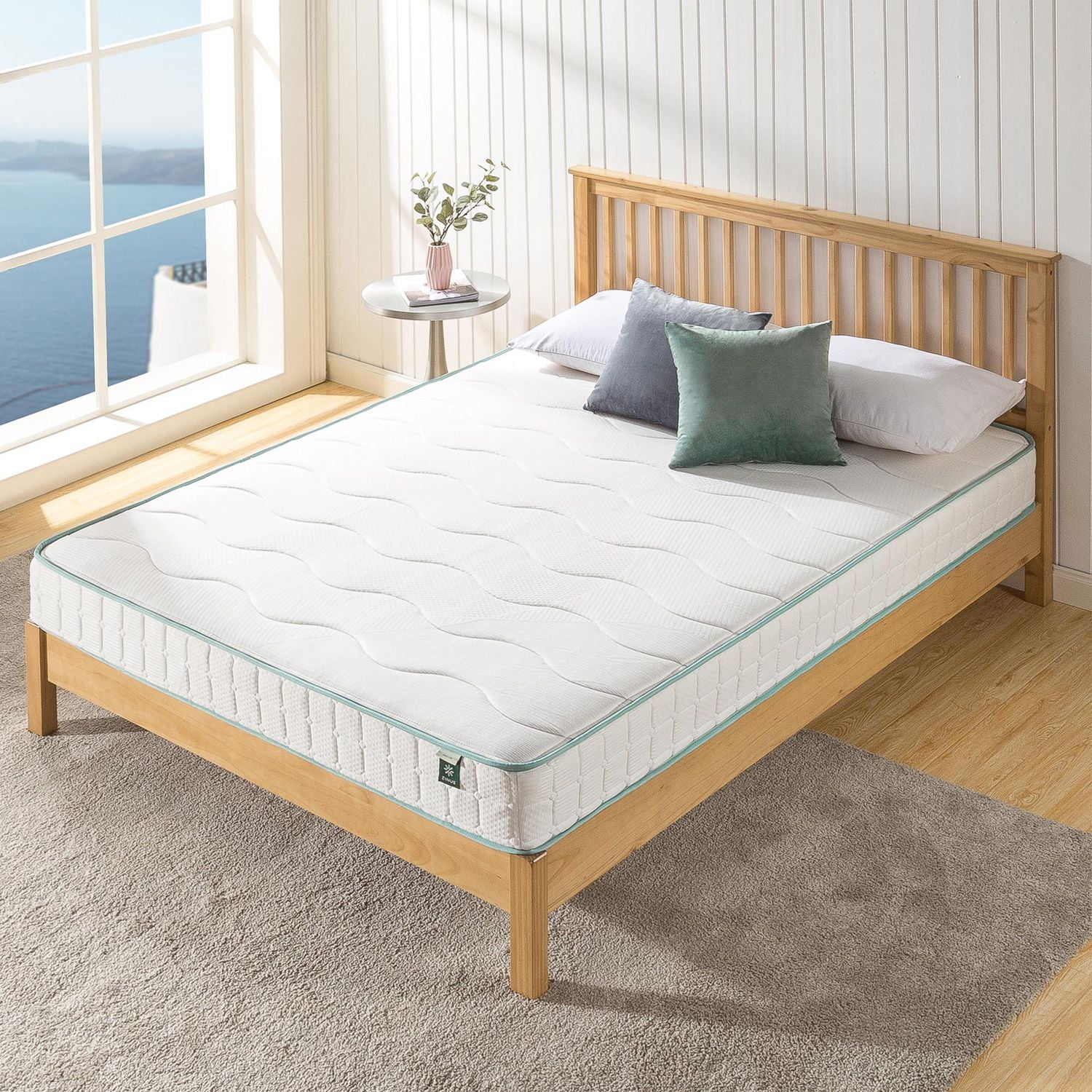 Zinus 8 Inch Tight Top Spring Mattress CertiPUR US Certified Mattress in a Box 10 Yr Warranty Walmart
