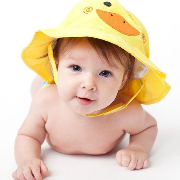 ZOOCCHINI UPF50+ Baby/Toddler Swim Diaper & Sun Hat Set - Puddles the Duck