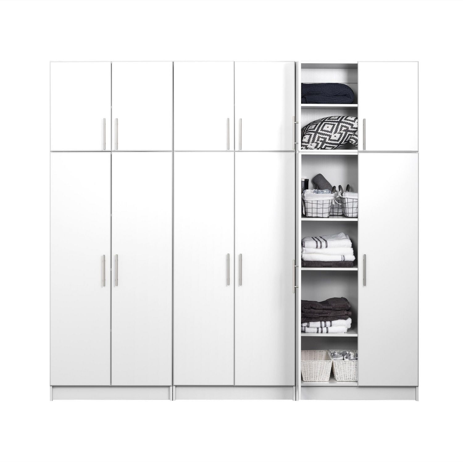 Prepac Elite 96 Storage Cabinet Set D 6 Pc White Walmart Canada