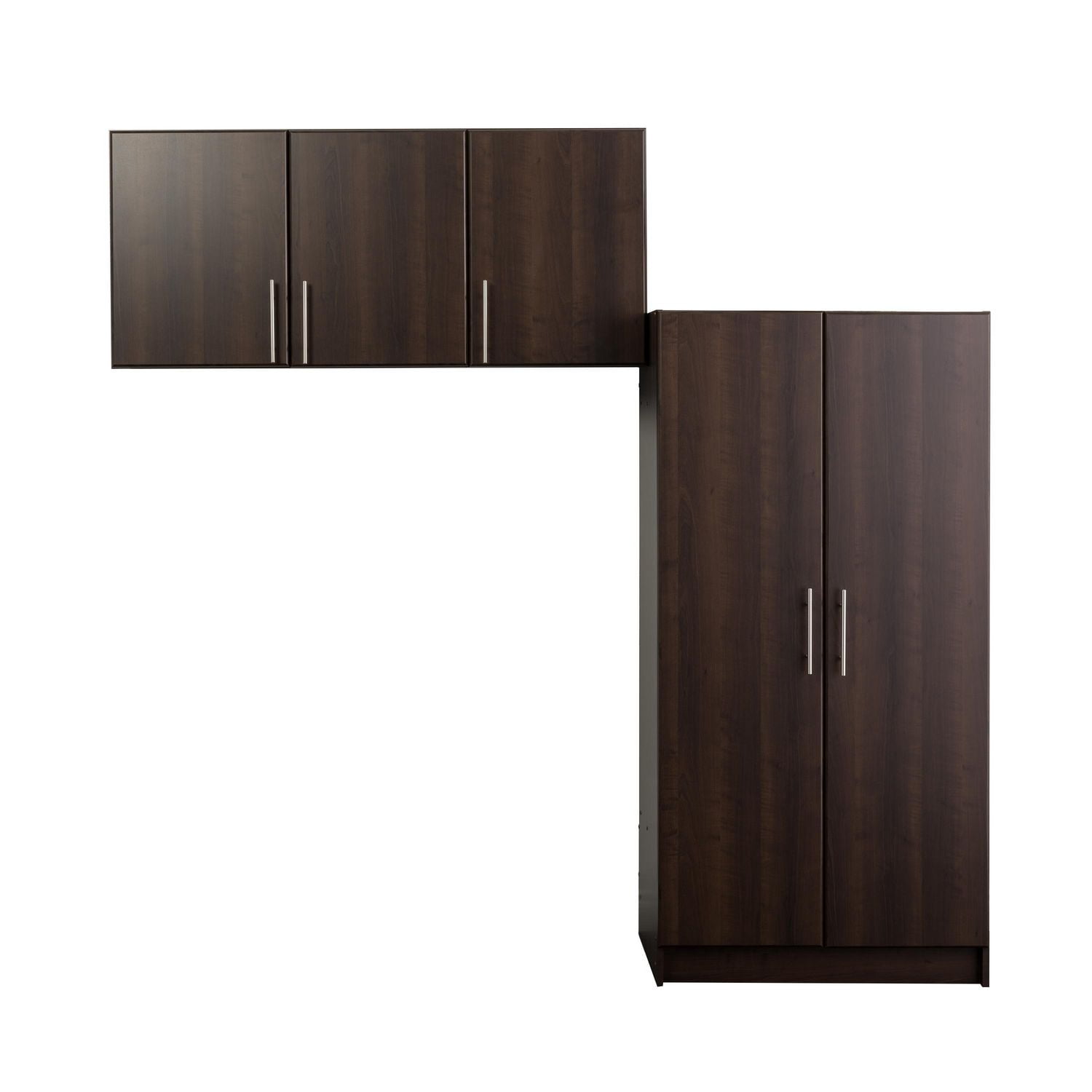 Prepac Elite 86 Storage Cabinet Set E 2 Pc Espresso Walmart