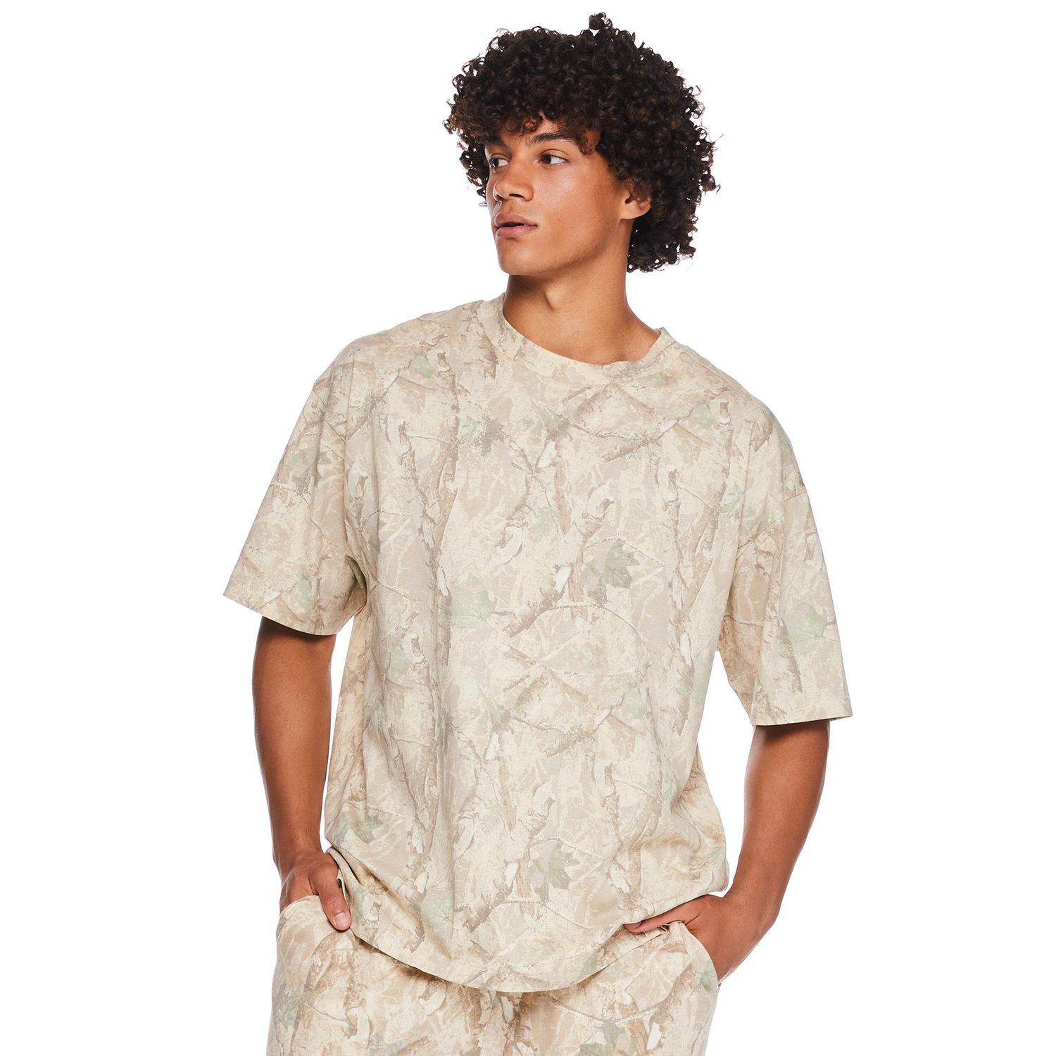 T-shirt surdimensionné à manches courtes No Boundaries pour hommes