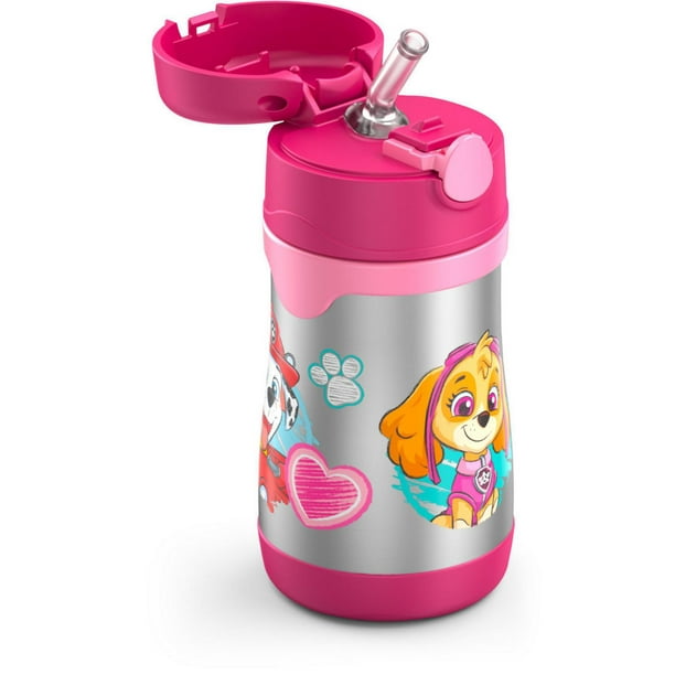 Bouteille d'eau pour enfants avec paille, petit thermos isotherme en acier  inoxydable - 350 ml - Motif flamant rose : : Cuisine et Maison
