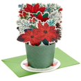 thumbnail image 1 of Hallmark Paper Wonder Displayable Pop Up Christmas Card (Poinsettia Bouquet), 1 of 7