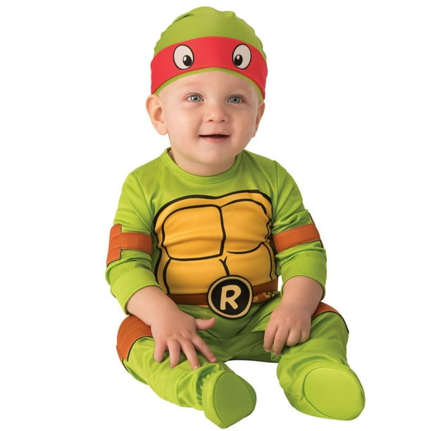 Teenage Mutant Ninja Turtles Infant Toddler Boy Orange Happy Halloween Shirt  18m 