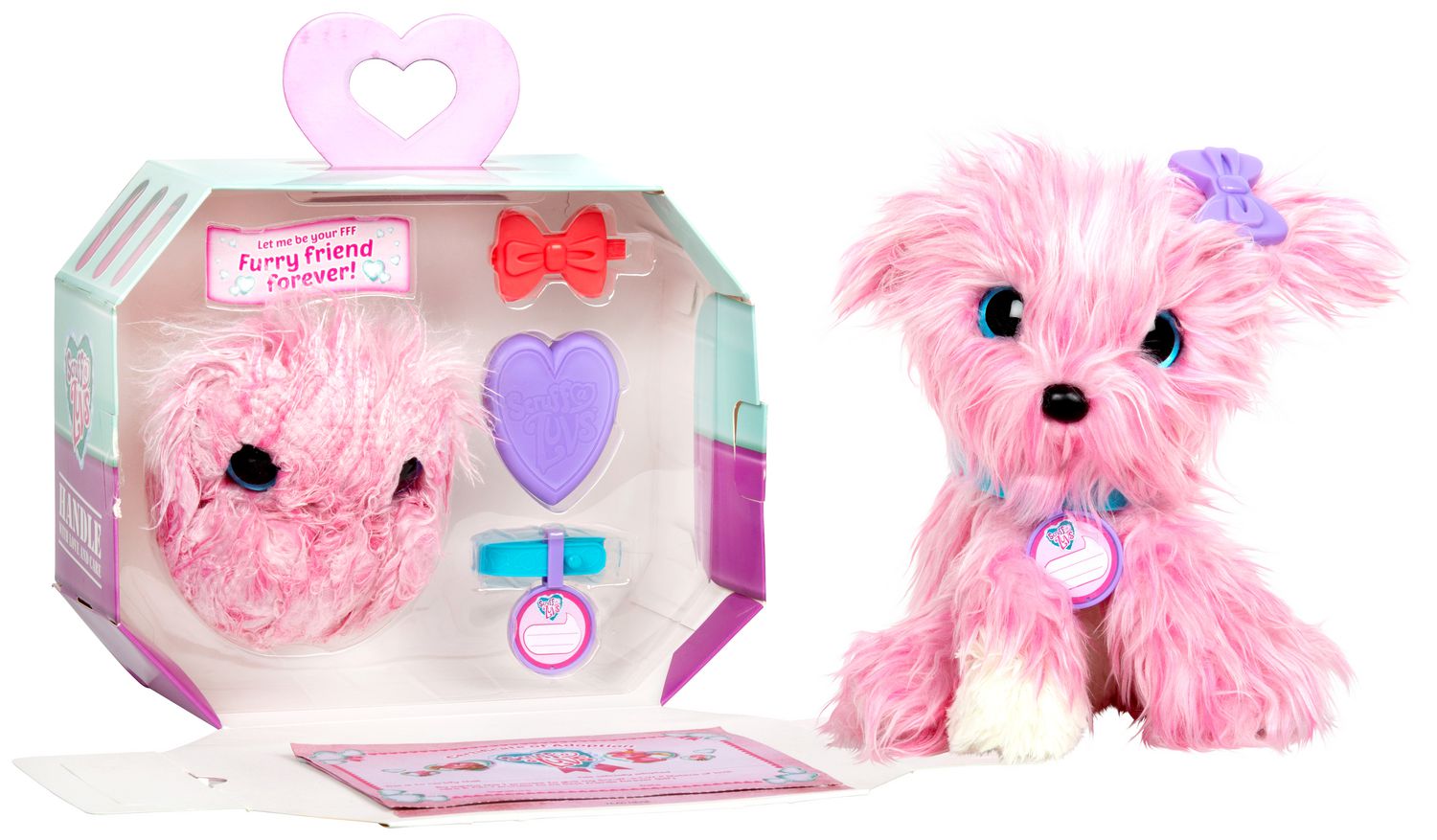 scruff a luv pink dog