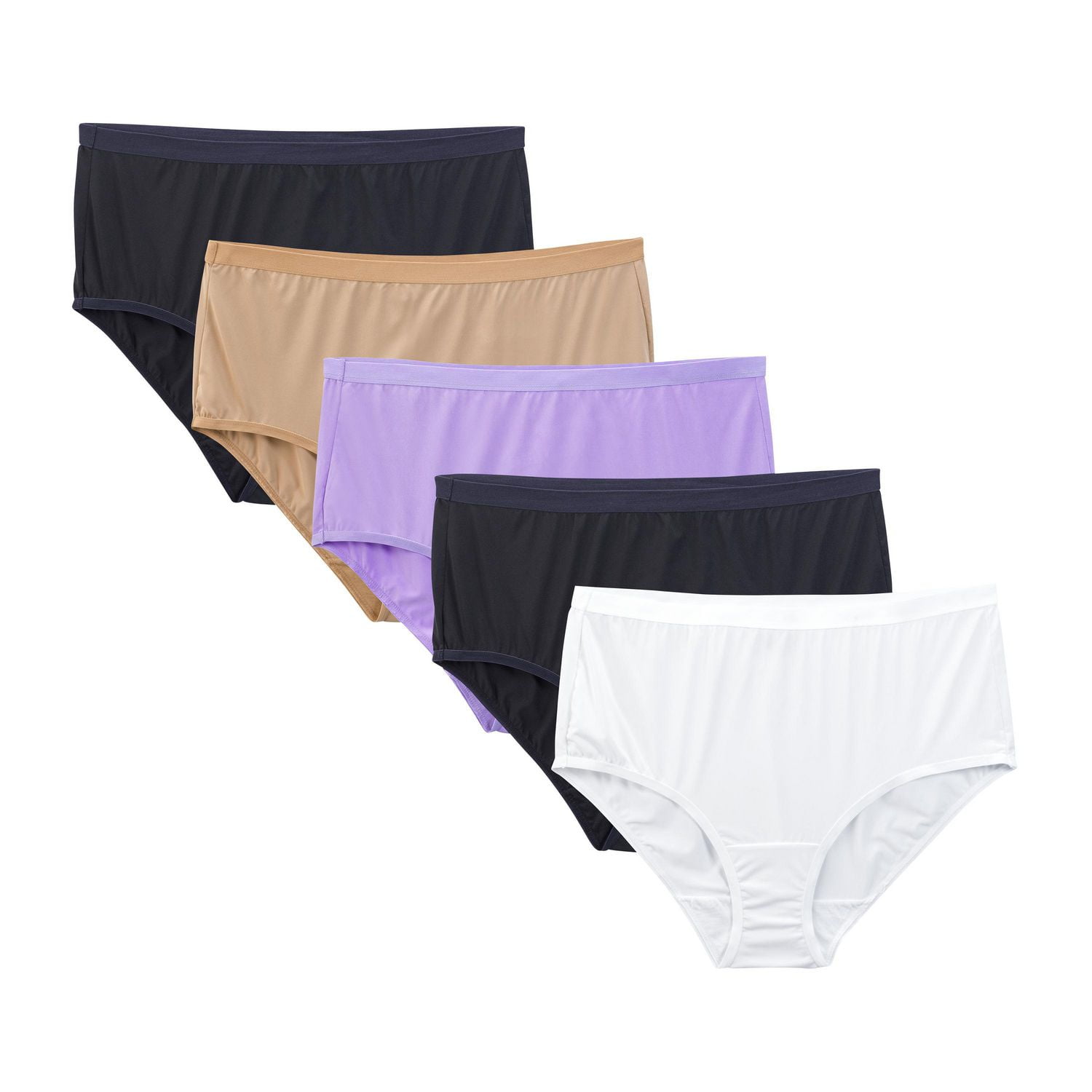 FRUIT OF THE LOOM FIT FOR ME 20 PK WHITE WOMAN'S BRIEFS 100