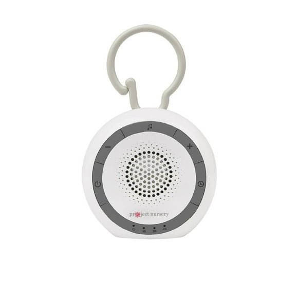 Clip de sucette sonore portable Project Nursery avec 6 sons préchargés - Blanc