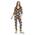 thumbnail image 1 of No Boundaries Women's Velour Sleep Romper, 1 of 6