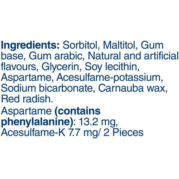 EXCEL White Bubblemint, Teeth Whitening Sugar Free Chewing Gum, 60 Pieces, 1 Bottle, 1 Bottle, 60 pellets