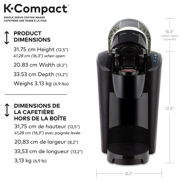 Lounge Against success Keurig K-Compact Single Serve K-Cup Pod Coffee Maker, 8, 10, or 12 oz. cup  - Walmart.ca