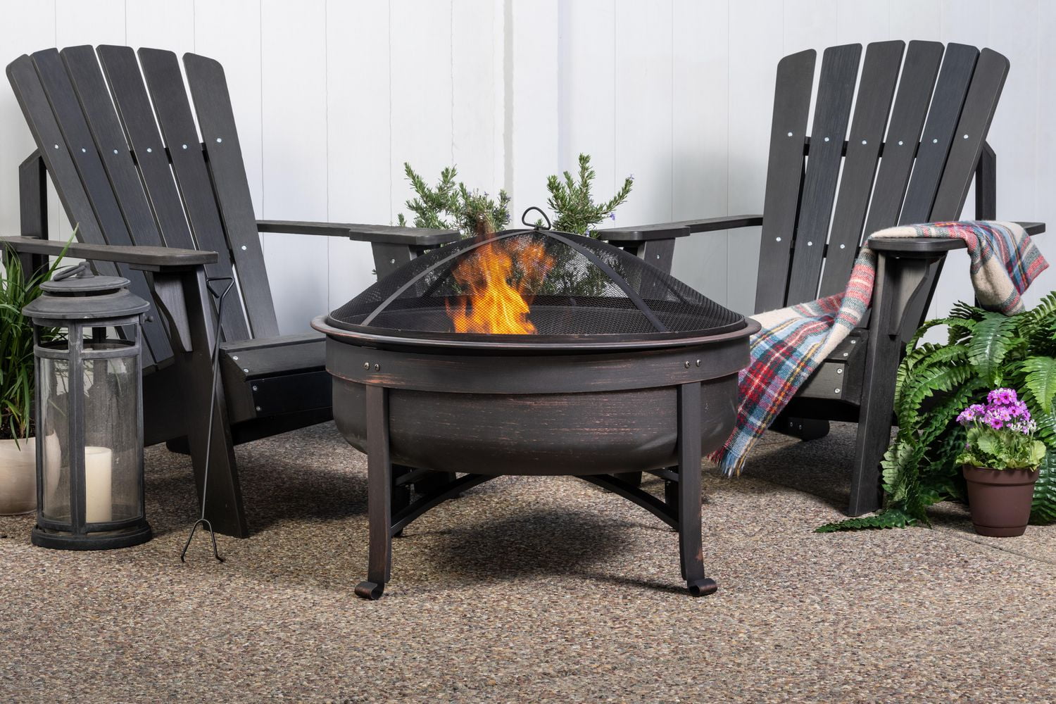 Sterling Oaks 52122 Santa Cruz 31 inch Round Fire Pit Walmart.ca