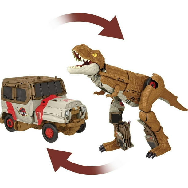 Jurassic World Transforming Toy, Tyrannosaurus T Rex Dinosaur to Truck,  Chase N Roar - Walmart.ca