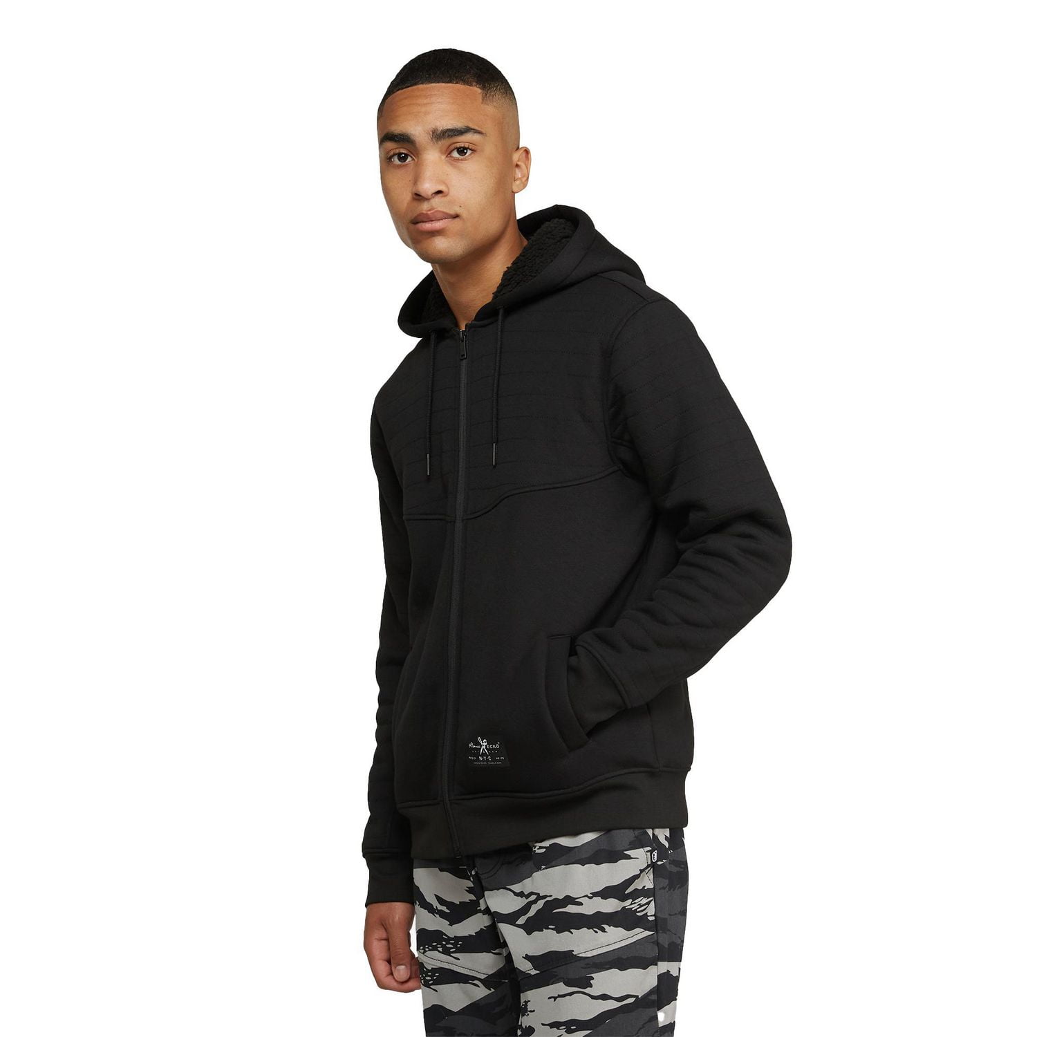 Marc Ecko Men’s Sherpa Lined Zip Up Hoodie