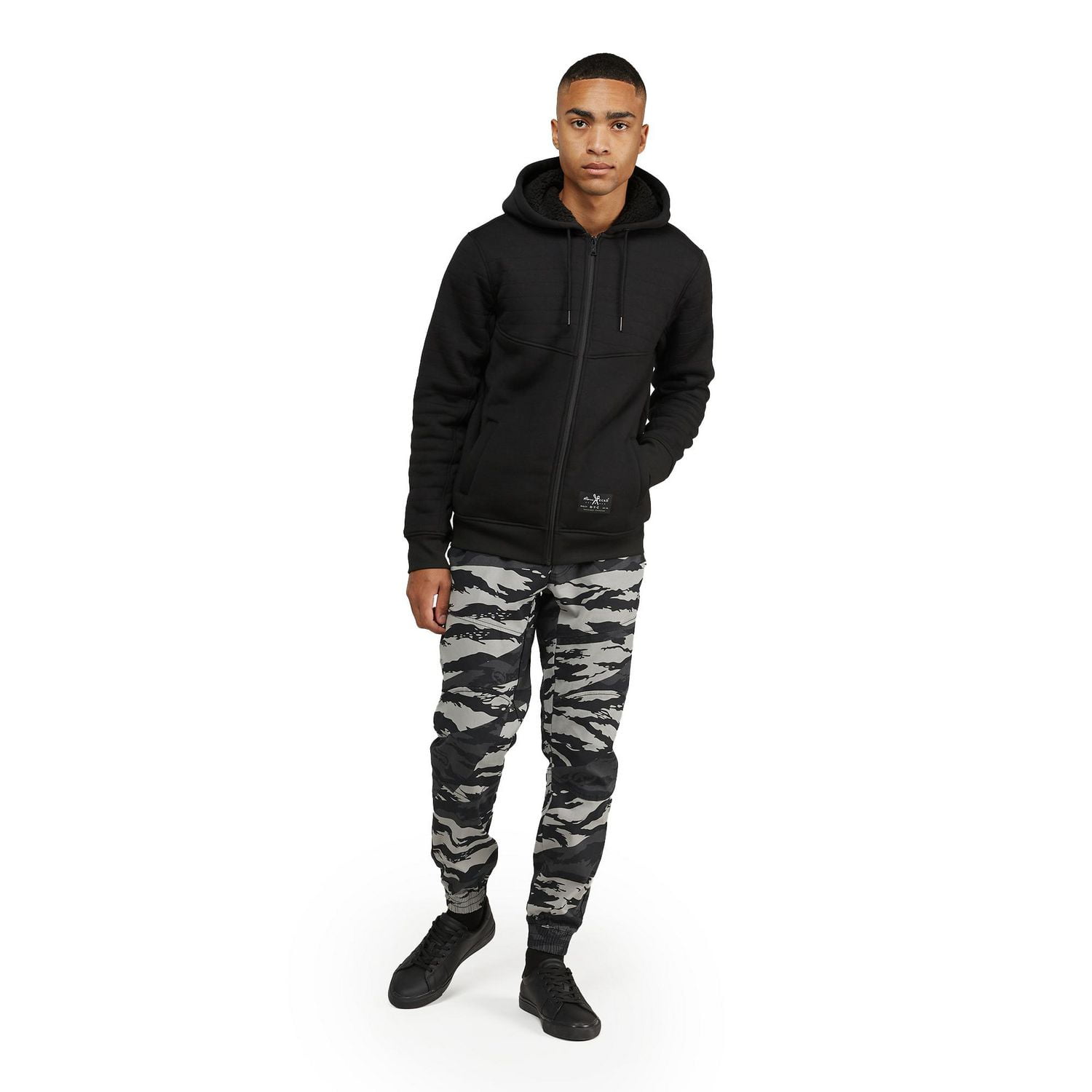 Marc Ecko Men’s Sherpa Lined Zip Up Hoodie