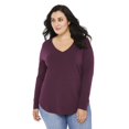 thumbnail image 1 of George Plus Women's' V-Neck Tee, 1 of 6