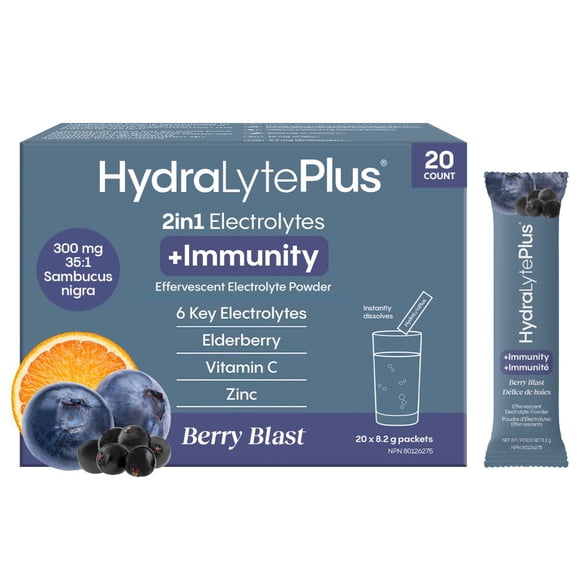 Hydralyte Plus +Immunity Berry Blast