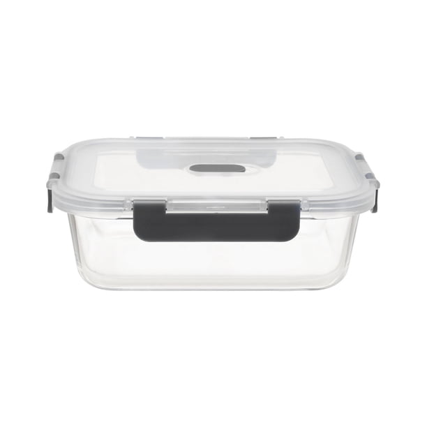 MS RECTANGLE GLASS CONTAINER 1050ML, Volume - 1050ml - Walmart.ca