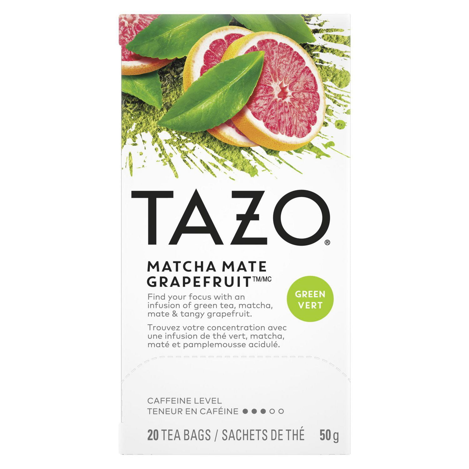 Tazo Matcha Mate Grapefruit Tea Walmart Canada