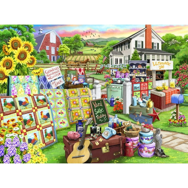 Buffalo Games - Country Life - Country Yard Sale - 1000 Piece Jigsaw Puzzle  