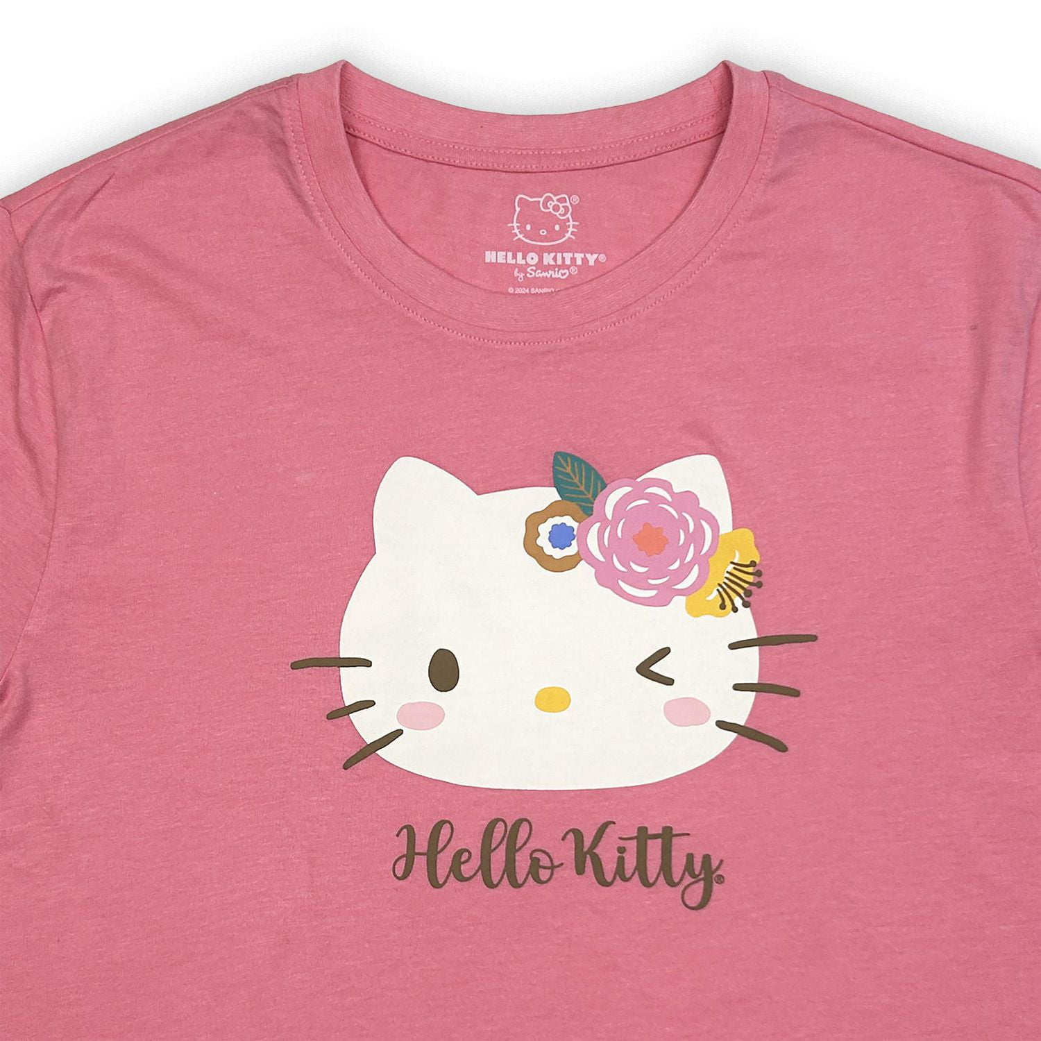 T-shirt avec imprimé graphique Hello Kitty pour femmes