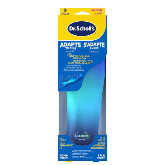 Dr. Scholl's S'Adapte À Vous Semelles, Technologie D'Auto-Moulage, Femmes 6-10