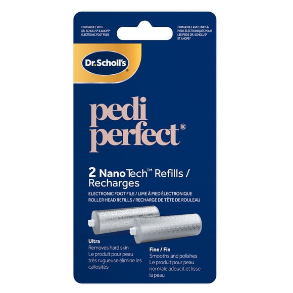 Têtes de rouleau de remplacement NanoTech Dr. Scholl’s pour la râpe électronique Pedi Perfect Pro
