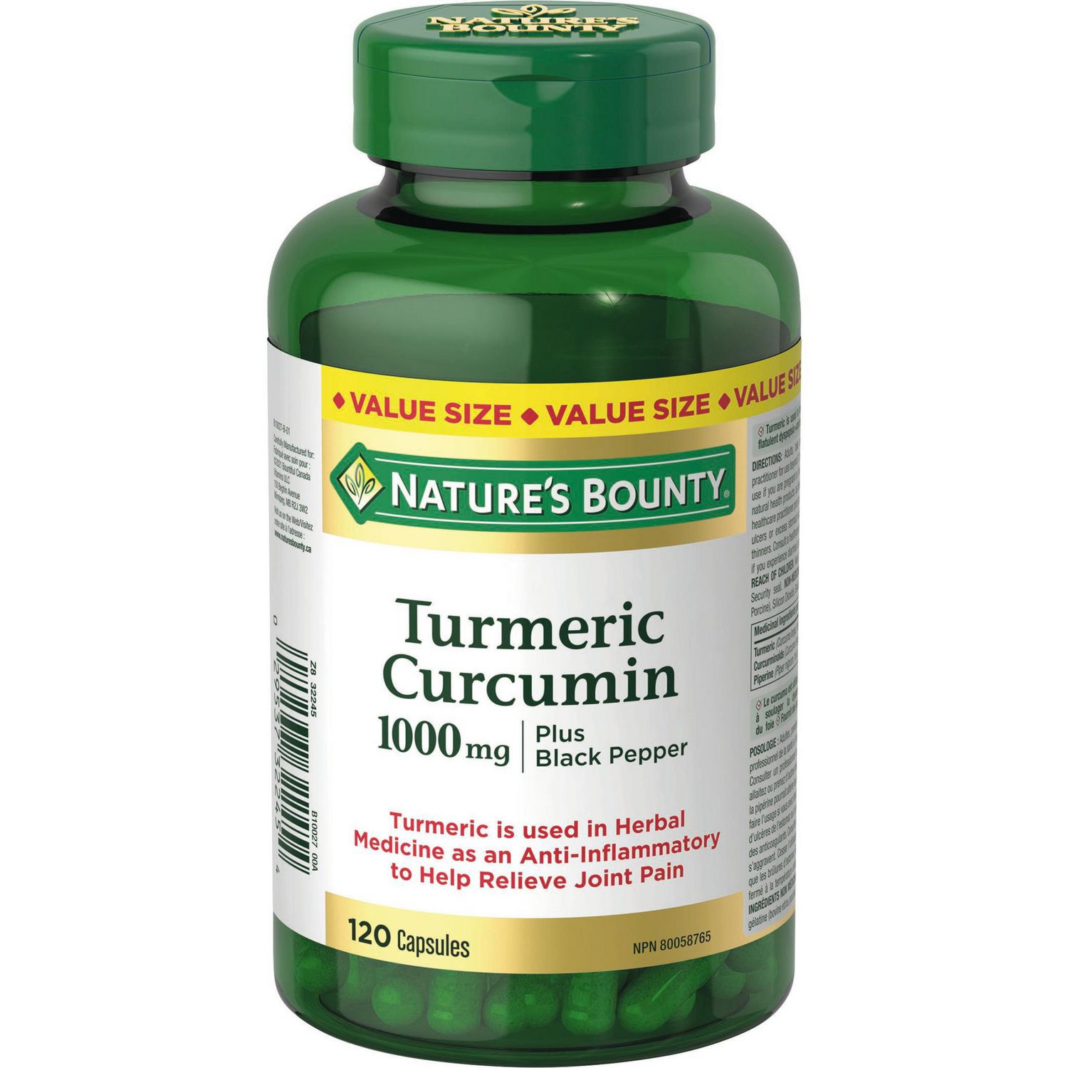 NATURE'S BOUNTY Turmeric Curcumin With Black Pepper, Anti-inflammatory, Relieves Joint Pain
