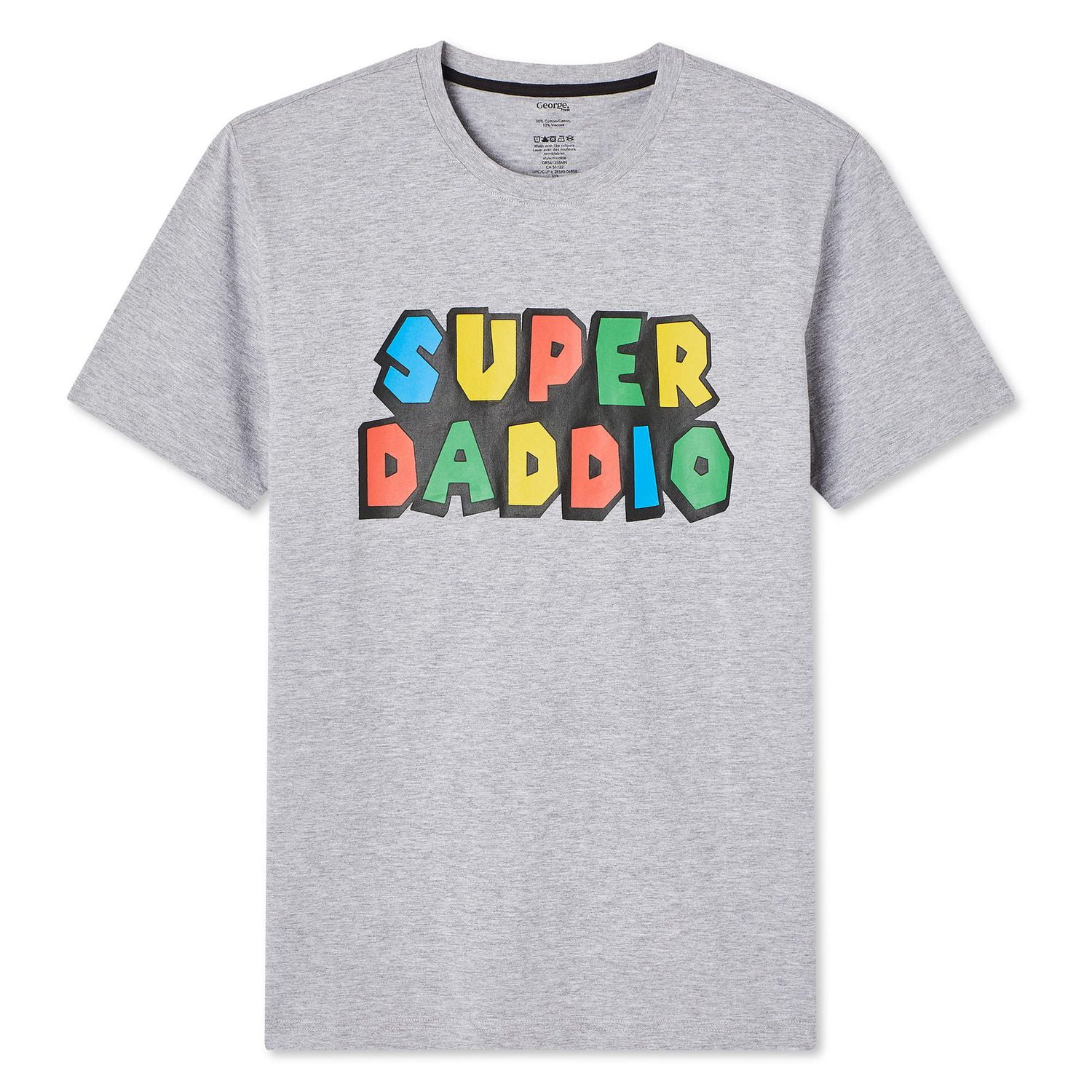 T-shirt à imprimé graphique George pour hommes Tailles P-2XL