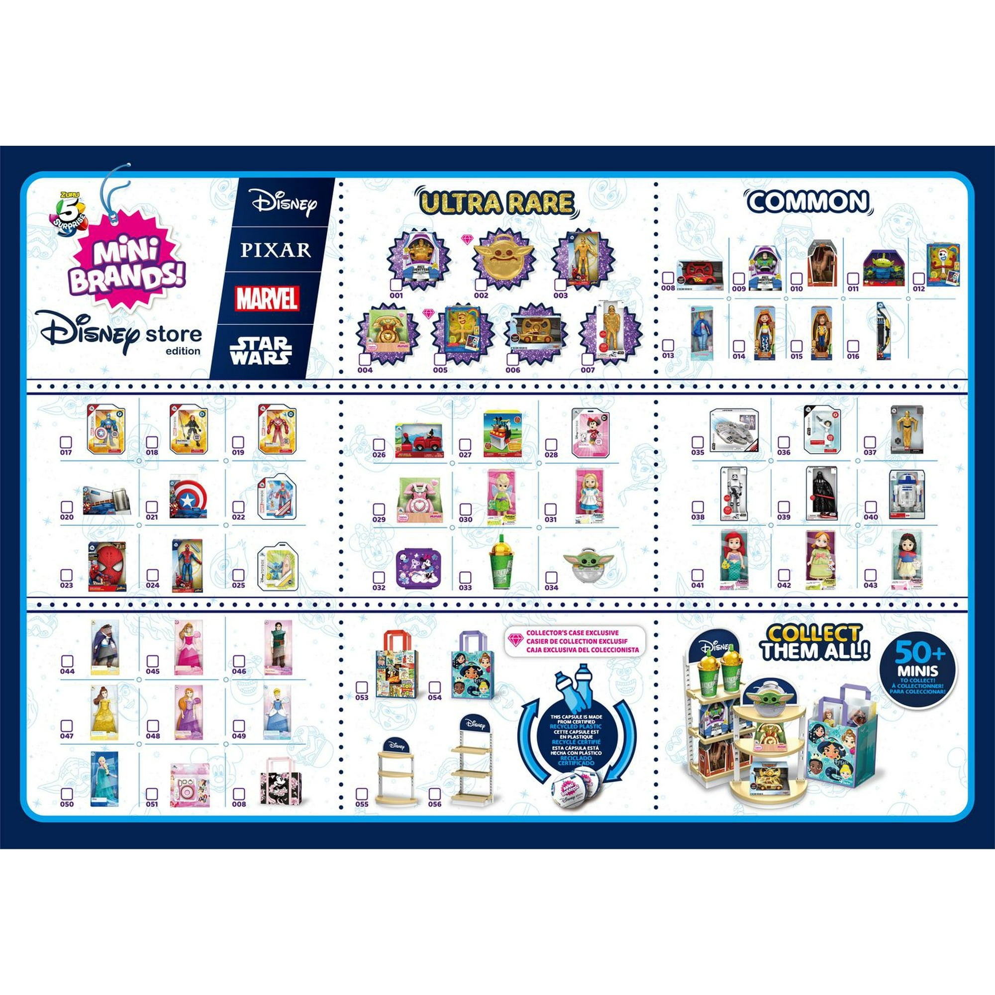 5 Surprise Mini Brands Disney Store Series 1 Mystery Capsule Collectible  Toy, by Zuru 