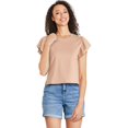 thumbnail image 1 of George Women's Flutter Sleeve Tee, 1 of 6