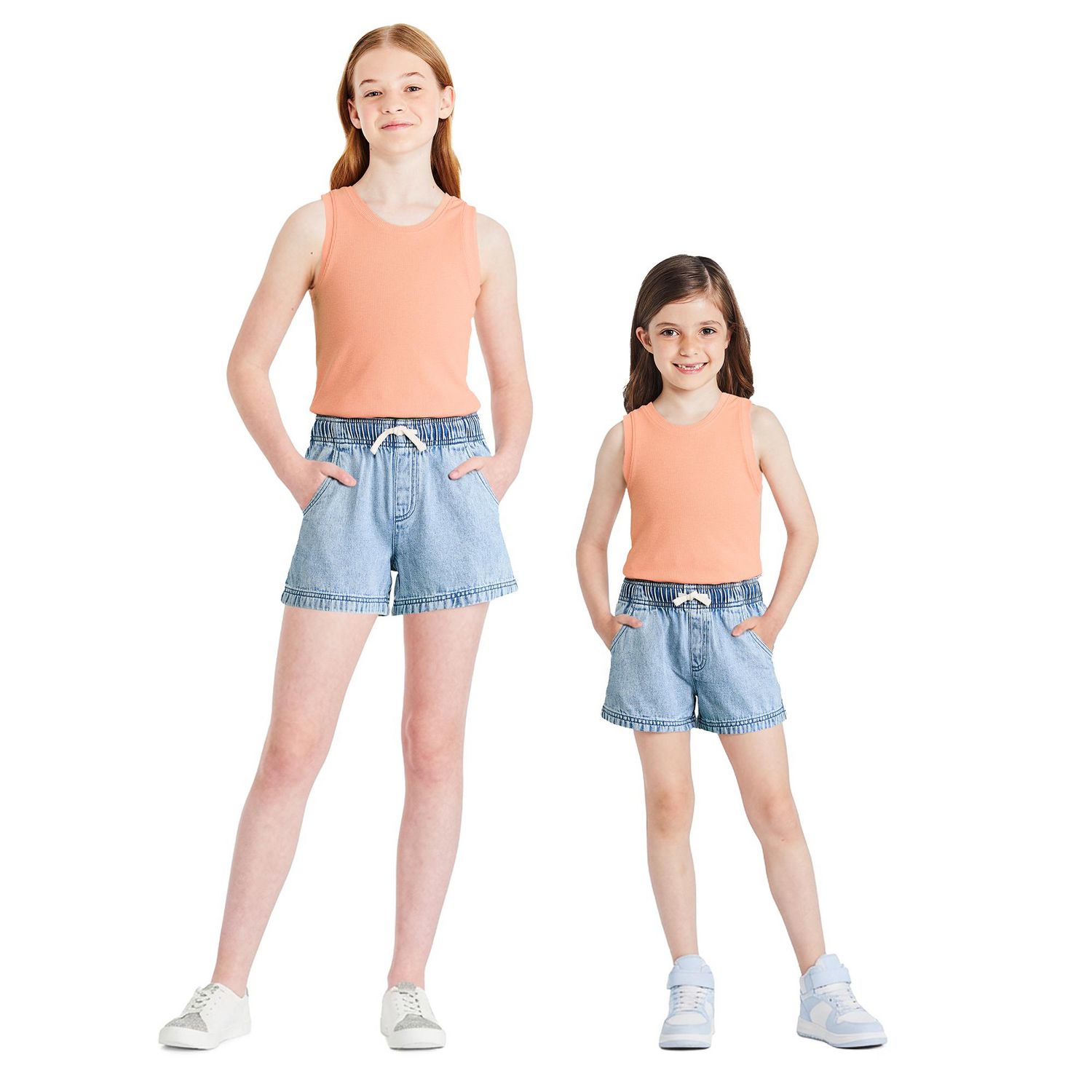 Short en denim à enfiler George pour filles