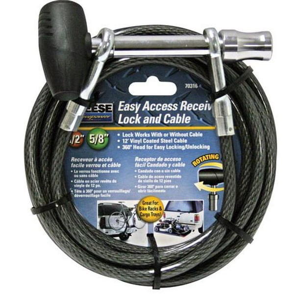 Câble de 12 pi avec cadenas de barre d'attelage à accès facile Reese Towpower®