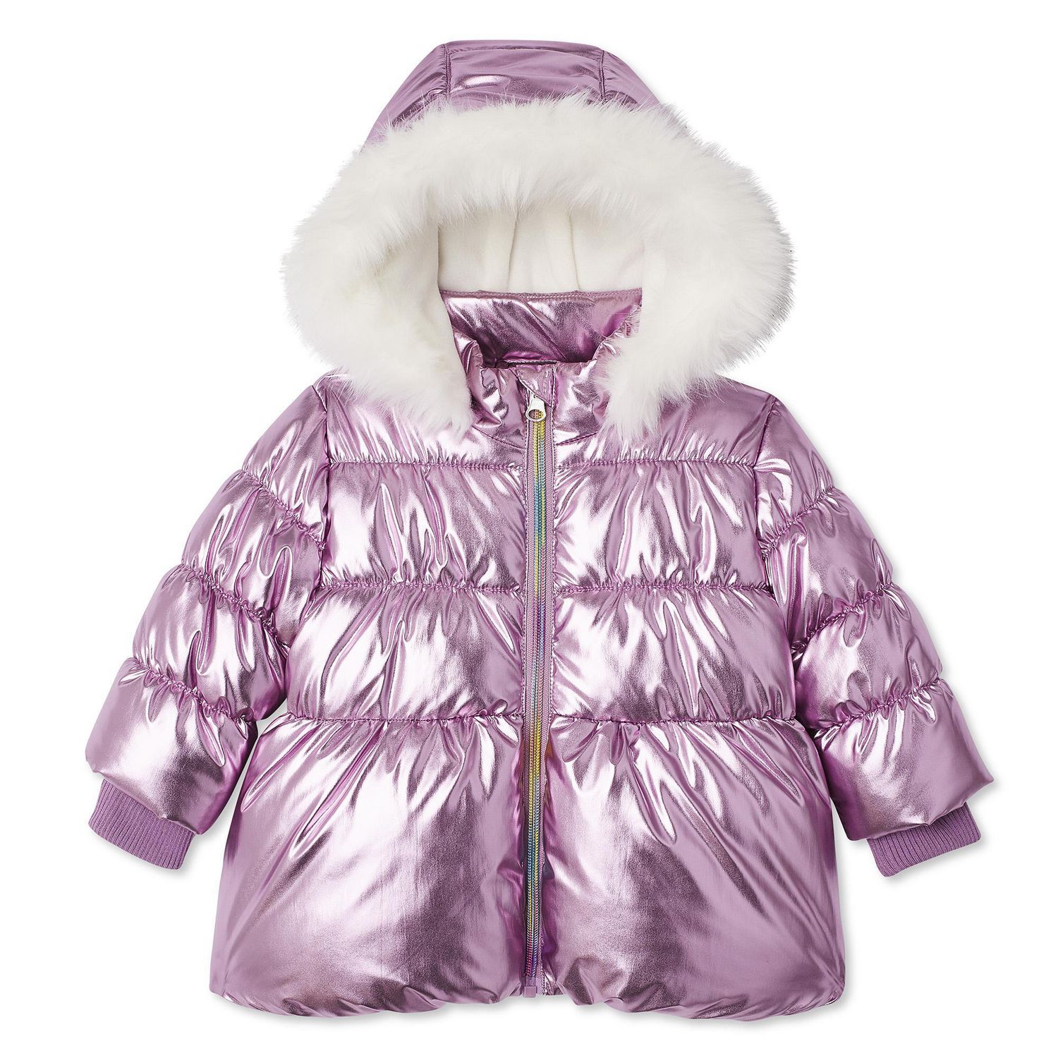 George Baby Girls' Hooded Puffer Jacket | Walmart Canada