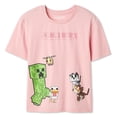 thumbnail image 3 of T-shirt à imprimé graphique Minecraft pour filles, 3 of 3