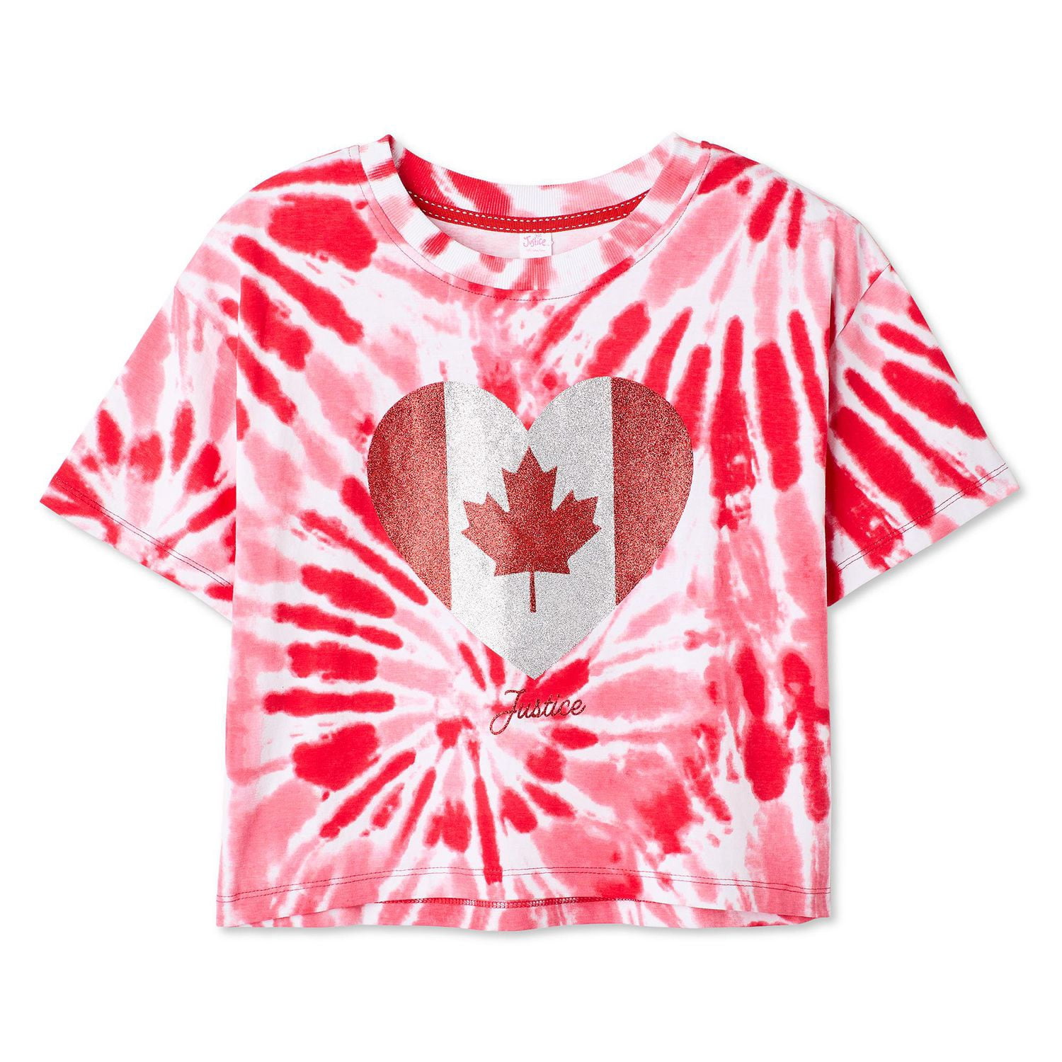 Justice Girls' Canada Tie Dye T-Shirt