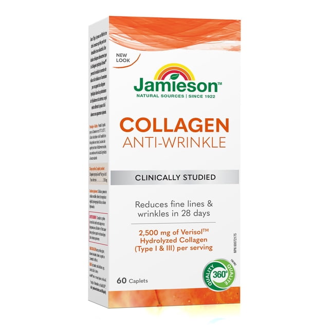 Jamieson caplets collagène anti-rides, 2500 mg, 60 caplets