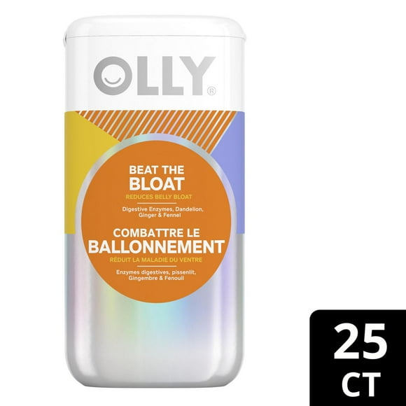 OLLY Beat the Bloat Supplement Capsules, 25 Supplement Capsules