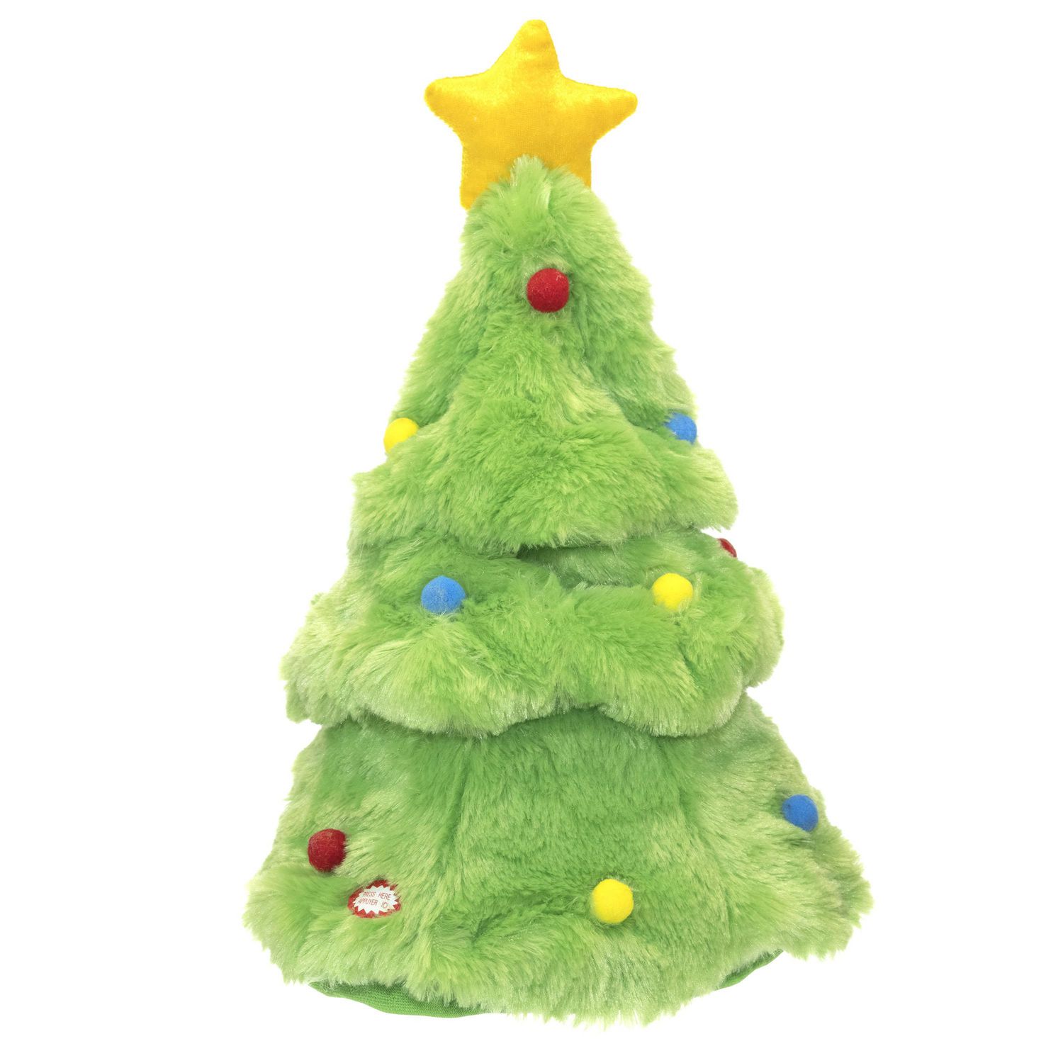 Holiday Time Singing Animated Plush Christmas Tree Hat Walmart Canada