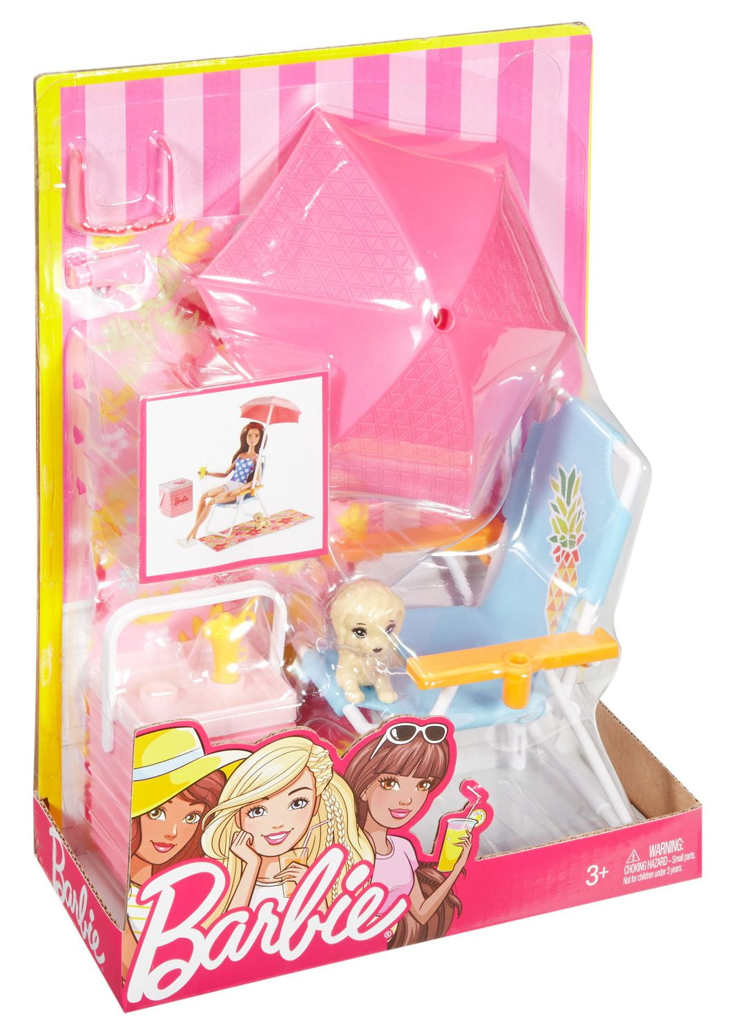 Barbie Furniture Accessories Beach Picnic Walmart