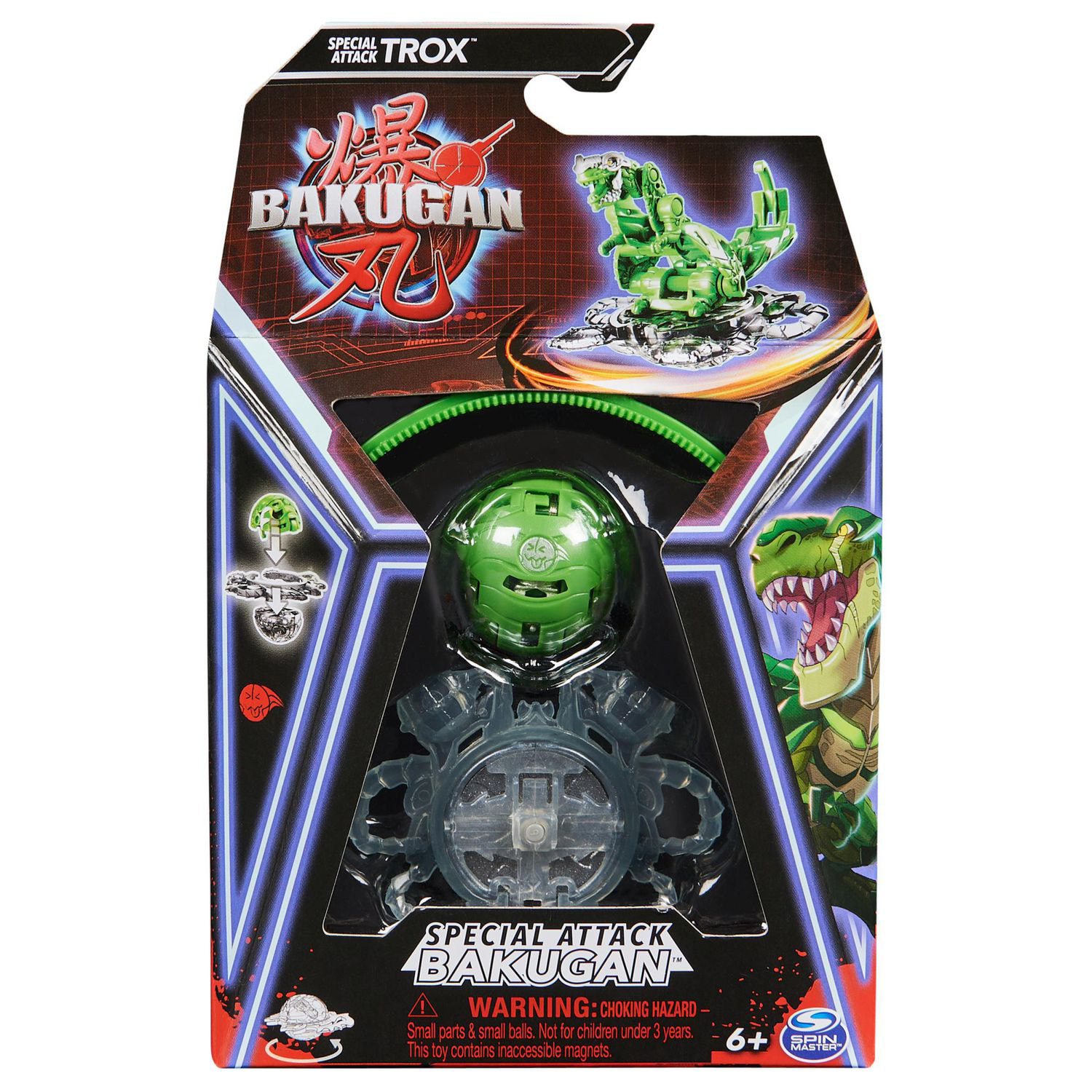 Bakugan, Special Attack Trox, Spinning Collectible, Customizable Action  Figure and Trading Cards, Kids Toys for Boys and Girls 6 and up 