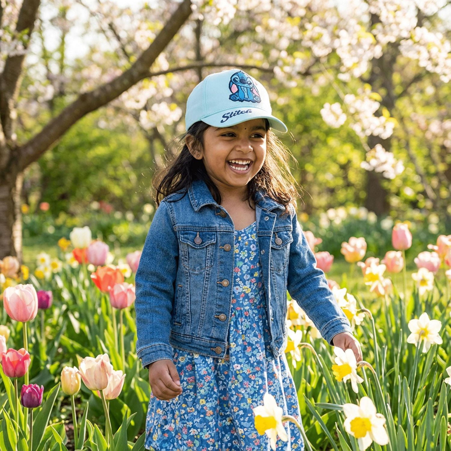 Stitch Casquette Jeune Enfant Avec Écusson En Feutre