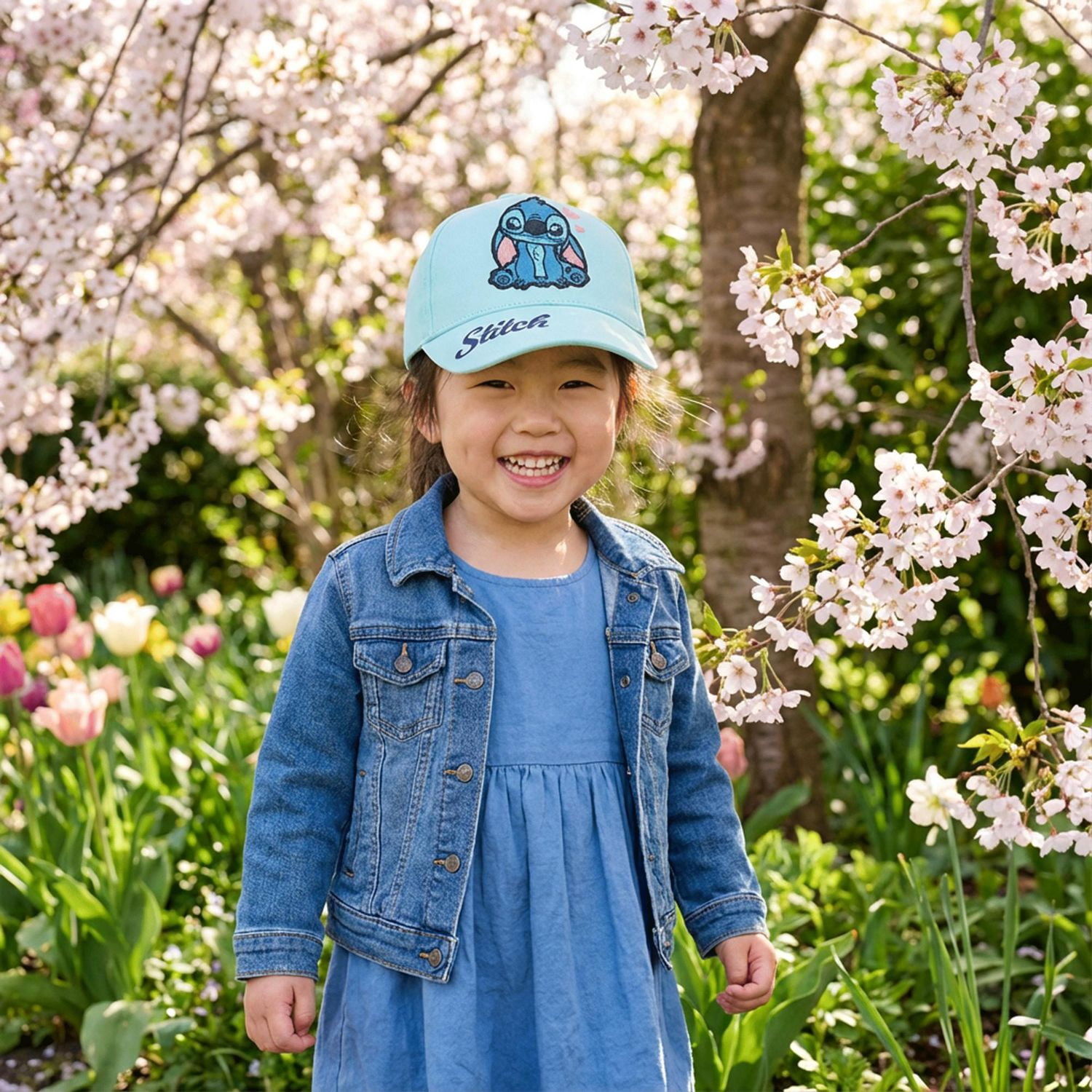 Stitch Felt Patch Toddler Cap