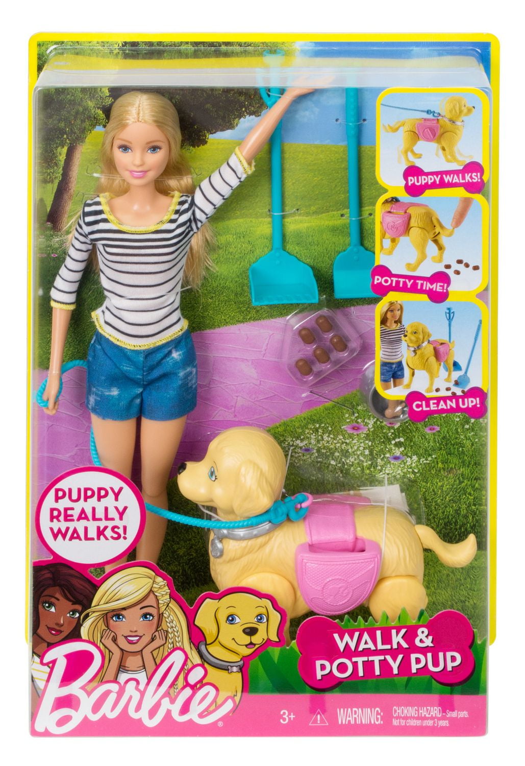 Barbie Walk Potty Pup Blonde Walmart