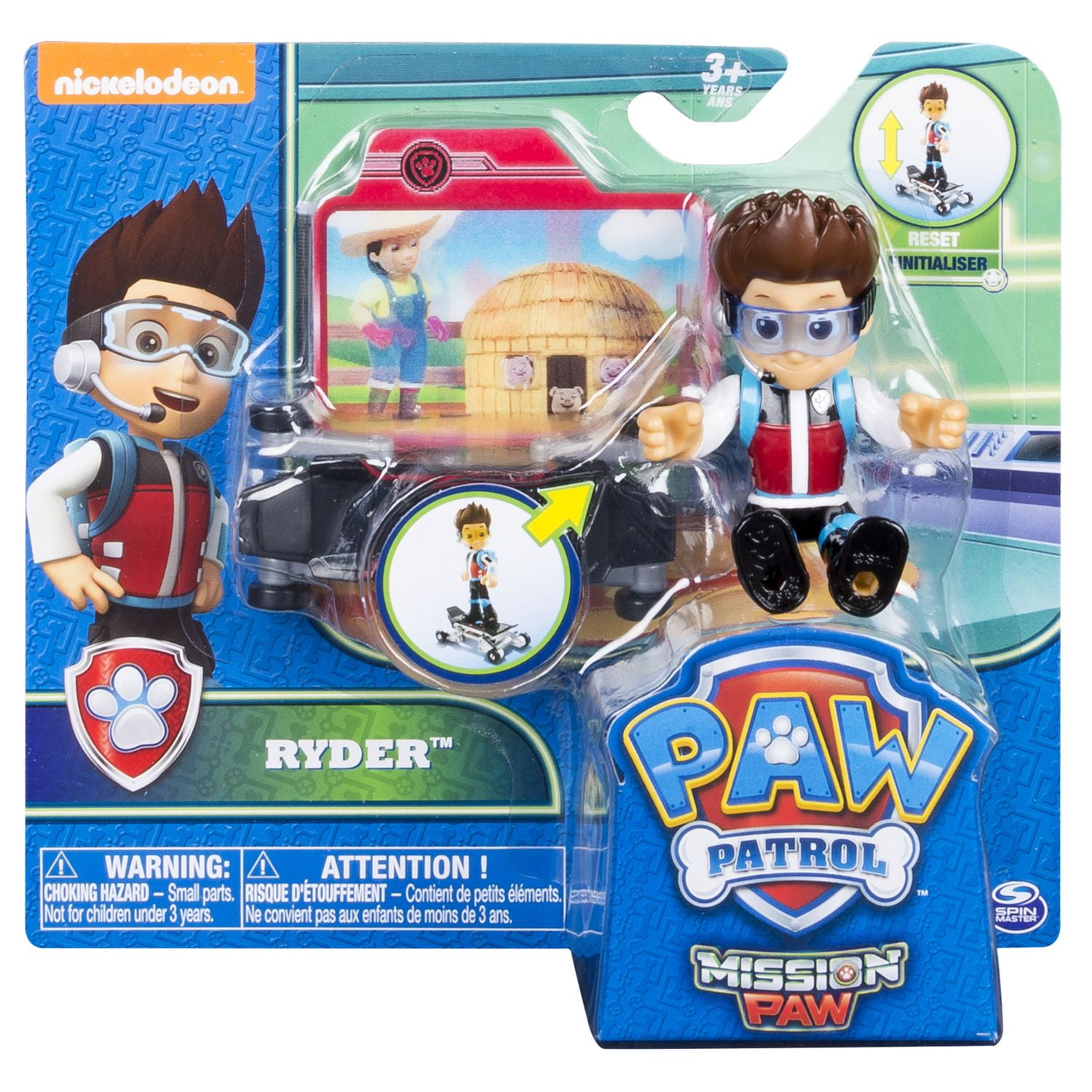 Paw Patrol Mission cruiser with htf Ryder and discount skateboard